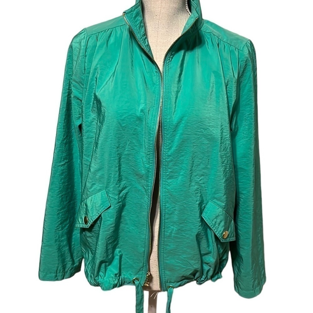 Chicos Zenergy green lightweight jacket , sz 1 (4-6)